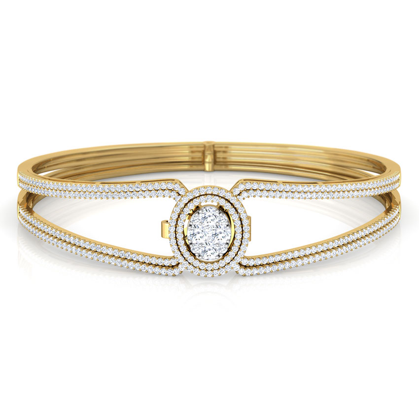 Wide Cluster Bracelet