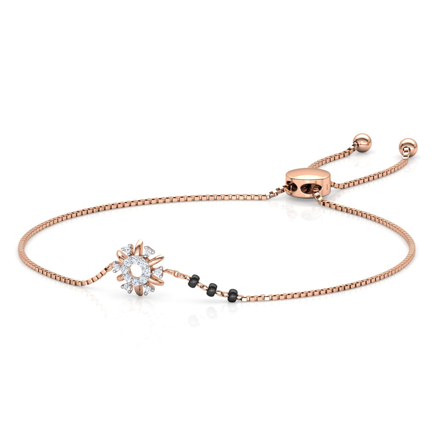 Aashi Diamond Mangalsutra Bracelet