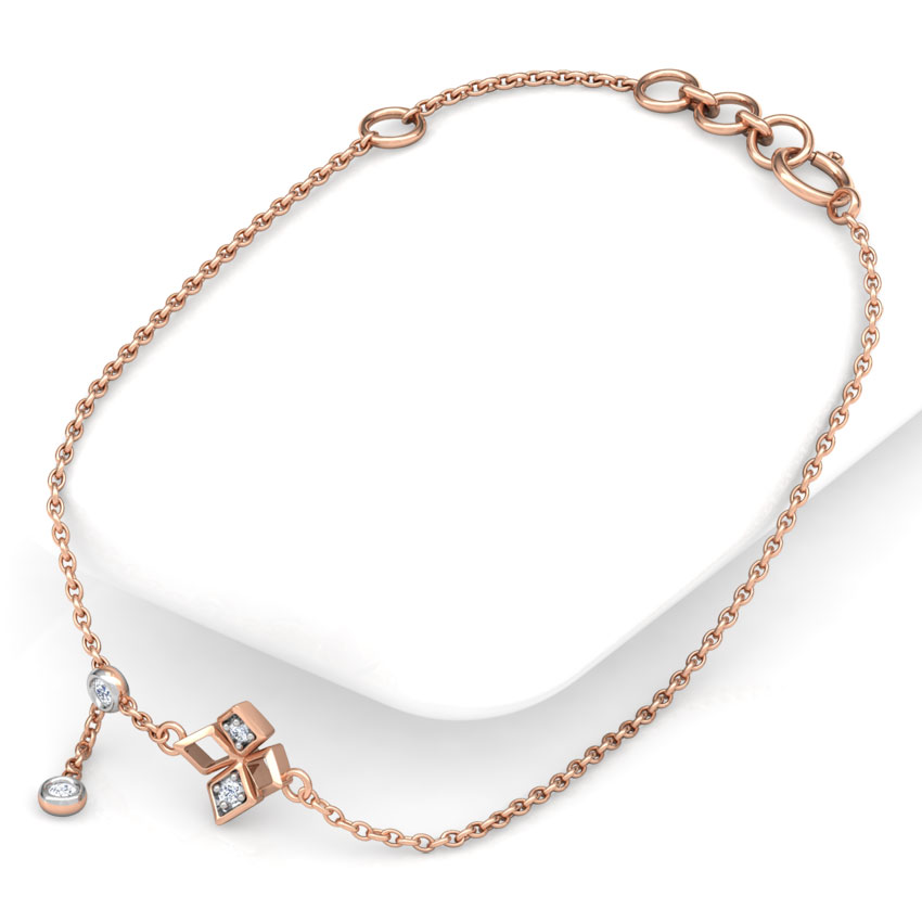 Blooming Diamond Charm Bracelet