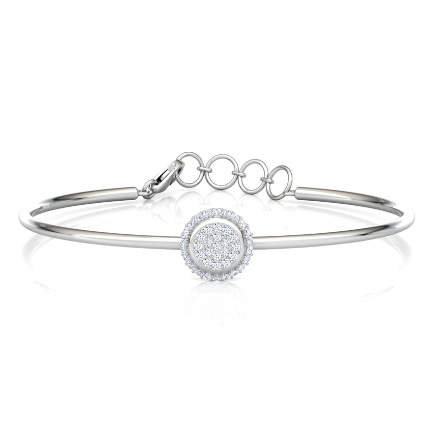 Halo Cluster Diamond Bracelet