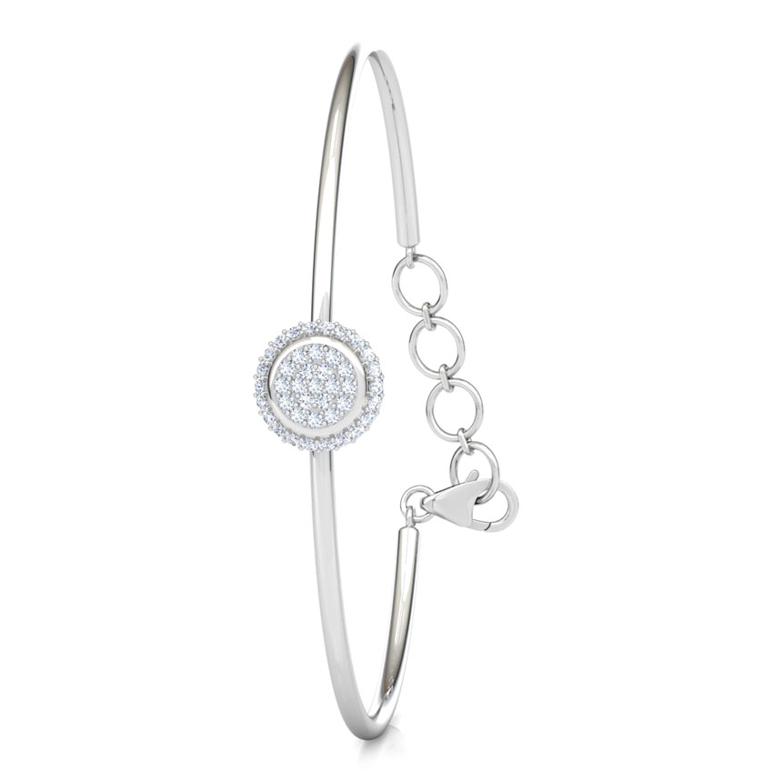 Halo Cluster Diamond Bracelet