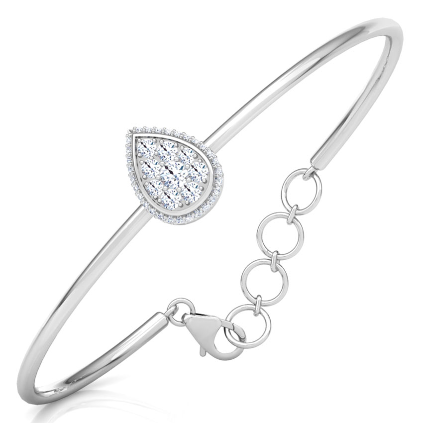 Halo Drop Diamond Bracelet