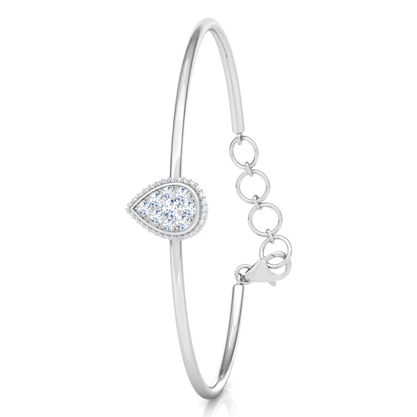 Halo Drop Diamond Bracelet