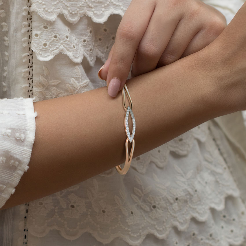 Marquise Contour Diamond Bracelet