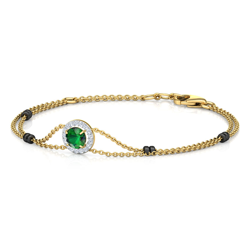 Aakriti Gemstone Mangalsutra Bracelet