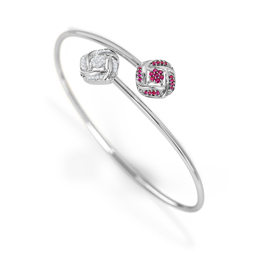 Overlap Gemstone Bracelet