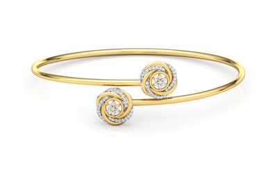 Swerve Diamond Bracelet