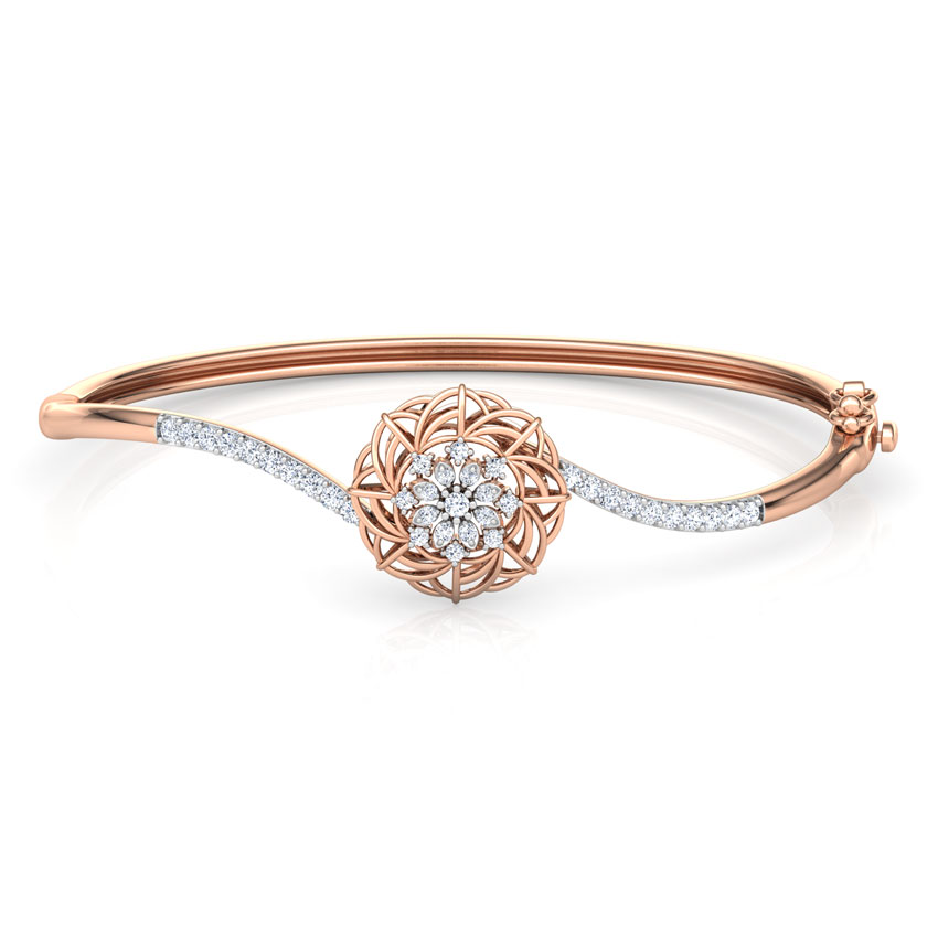 Ornate Cluster Diamond Bracelet