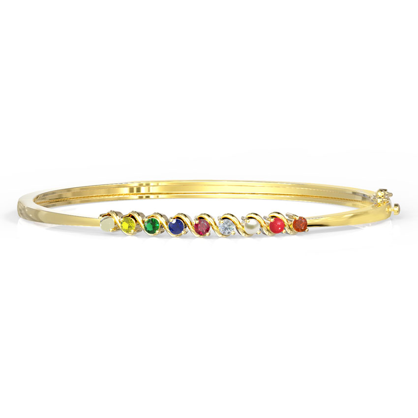 Sleek Navratna Bracelet