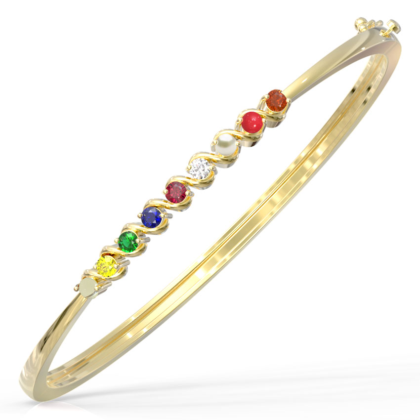 Sleek Gemstone Bracelet