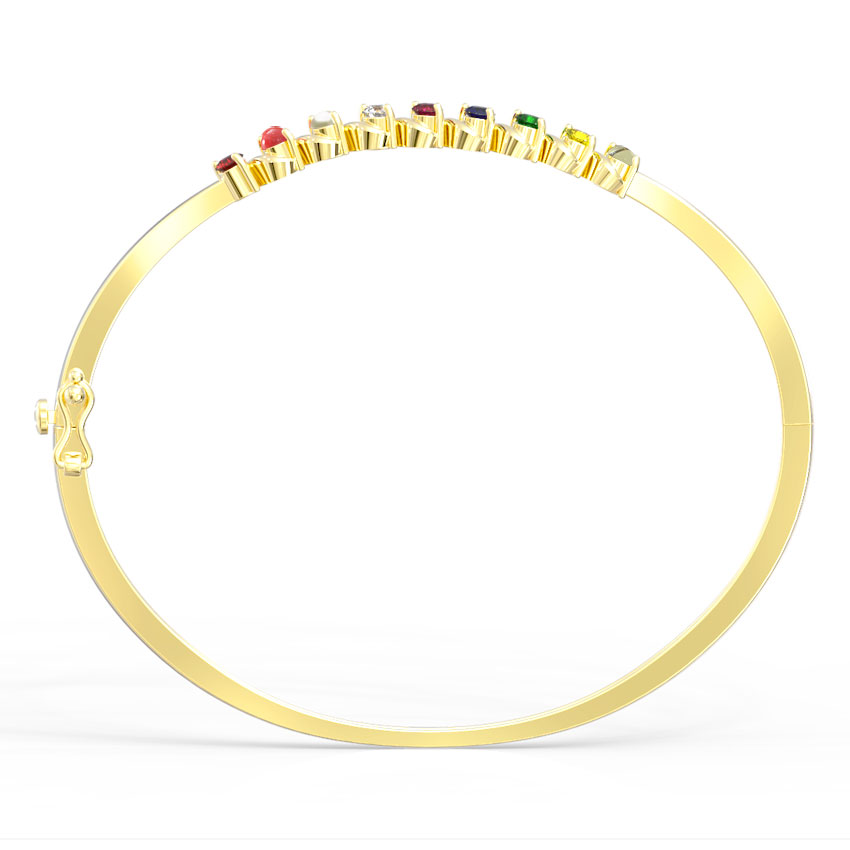 Sleek Gemstone Bracelet