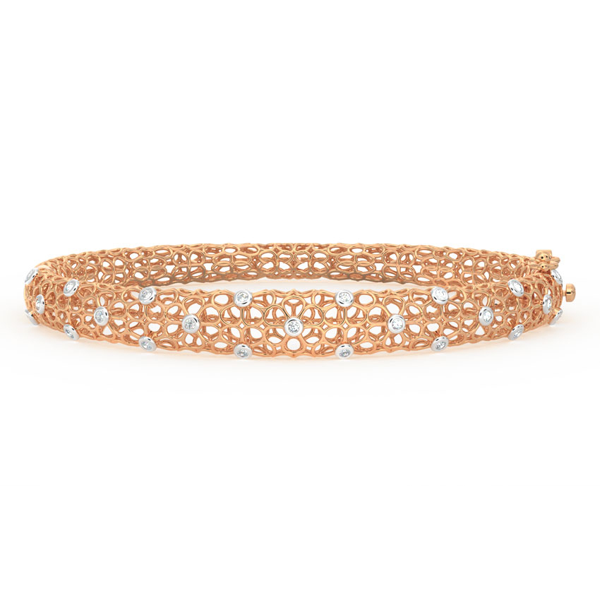 Anika Floral Mesh Diamond Bracelet Anika Floral Mesh Diamond Bracelet