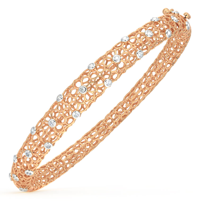 Anika Floral Mesh Diamond Bracelet Anika Floral Mesh Diamond Bracelet