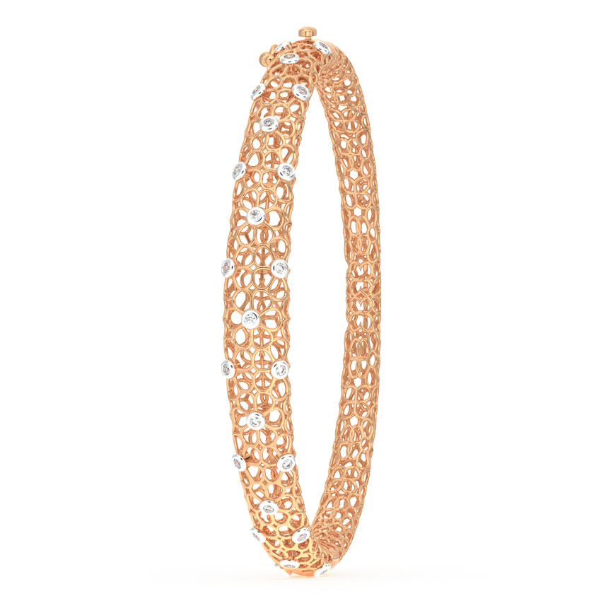 Anika Floral Mesh Diamond Bracelet Anika Floral Mesh Diamond Bracelet