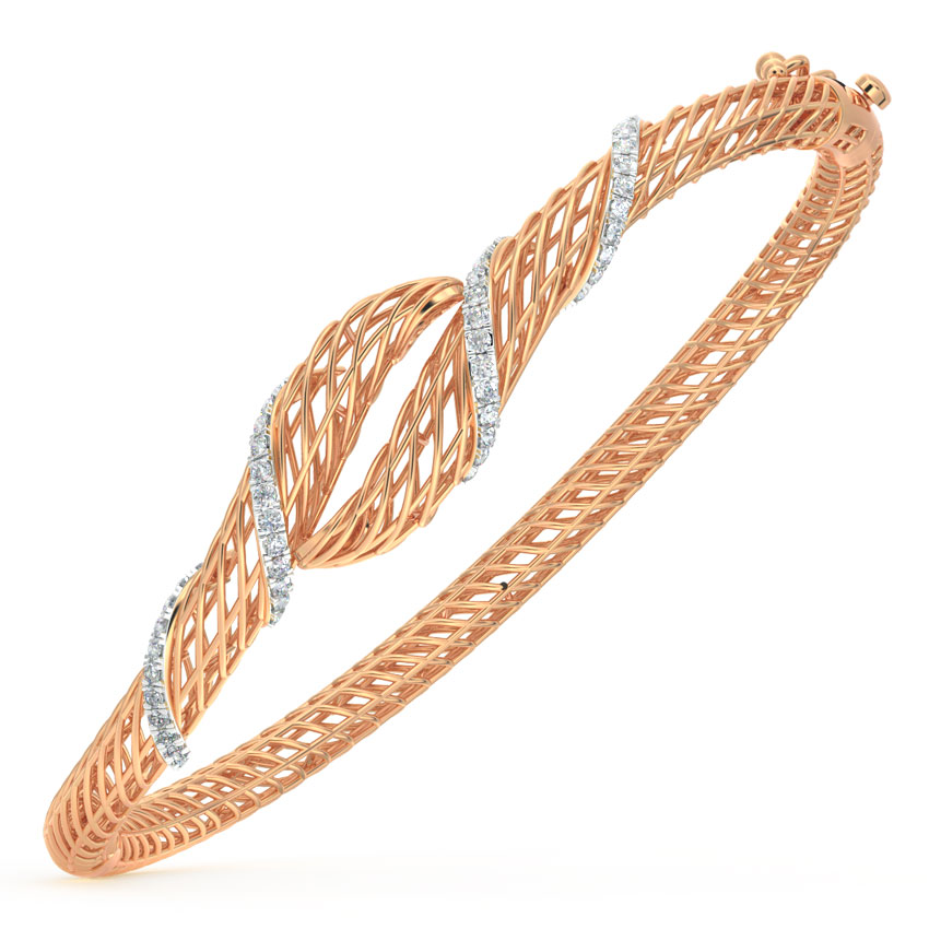 Smita Swirl Mesh Diamond Bracelet