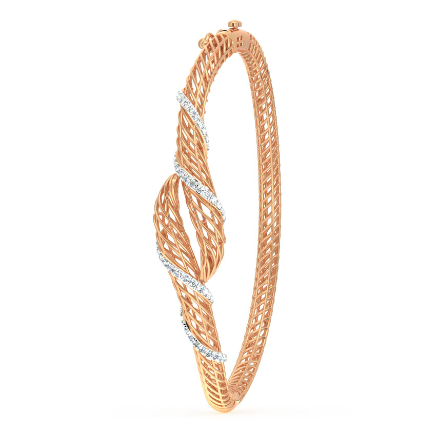 Smita Swirl Mesh Diamond Bracelet