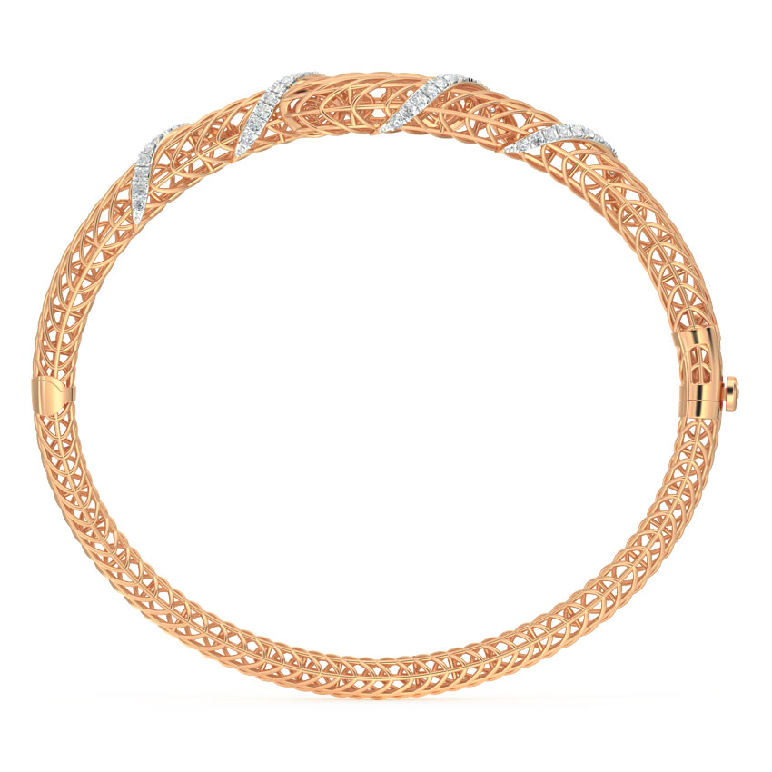 Smita Swirl Mesh Diamond Bracelet