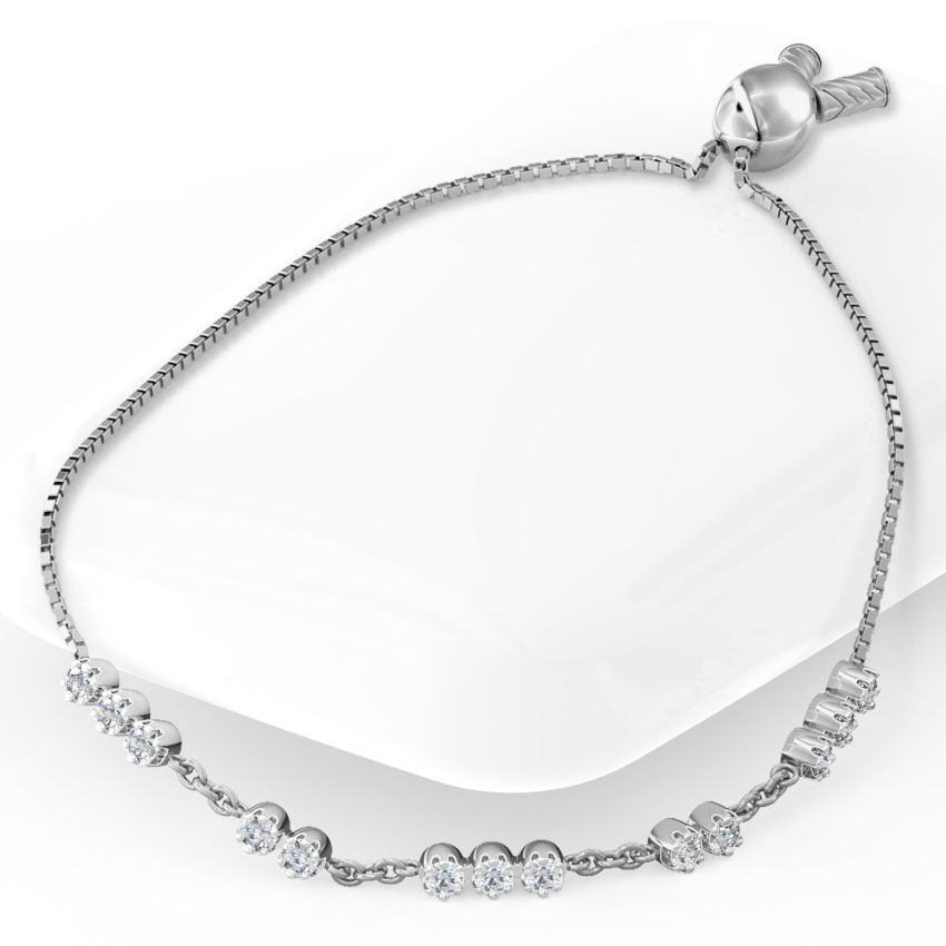 Diamond Array Adjustable Bracelet