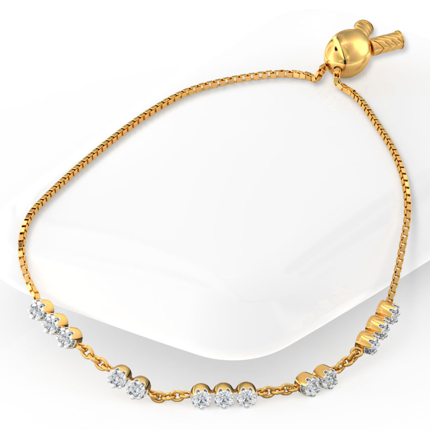 Diamond Array Adjustable Bracelet