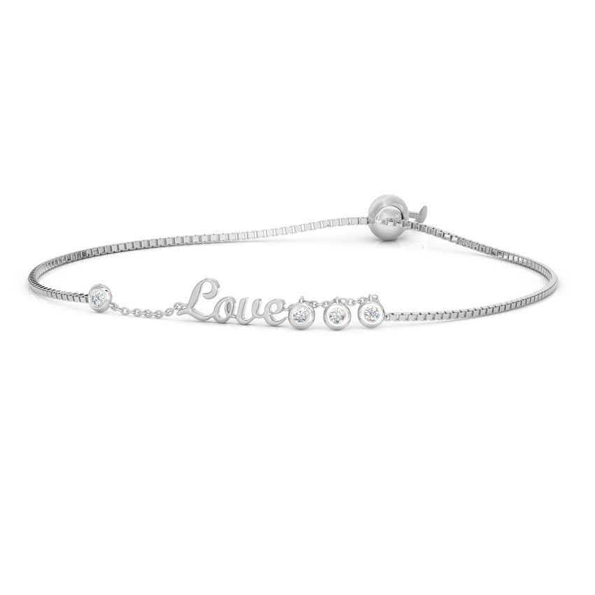 Love Diamond Adjustable Bracelet