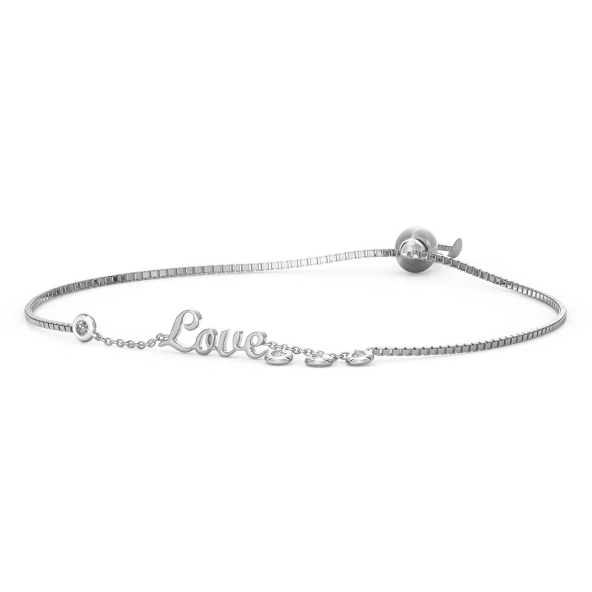 Love Diamond Adjustable Bracelet
