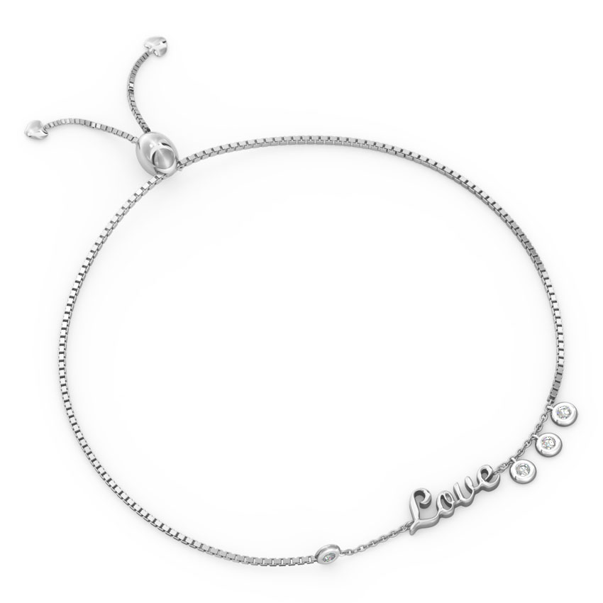 Love Diamond Adjustable Bracelet