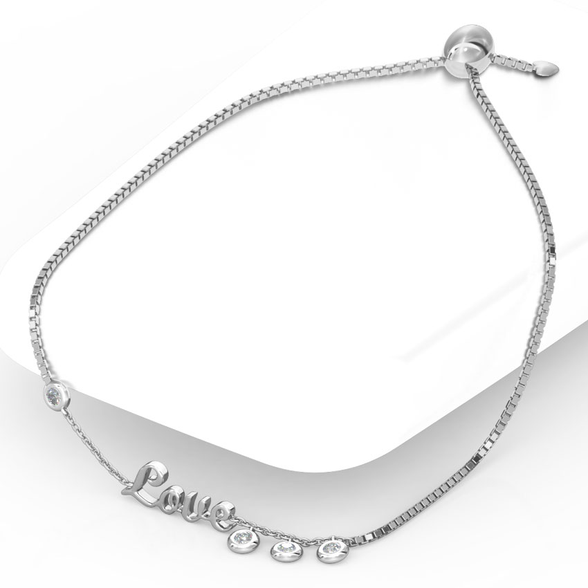 Love Diamond Adjustable Bracelet