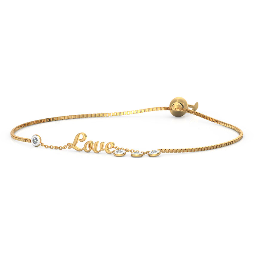 Love Diamond Adjustable Bracelet