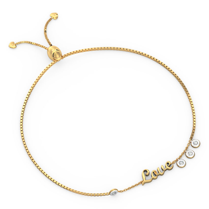 Love Diamond Adjustable Bracelet