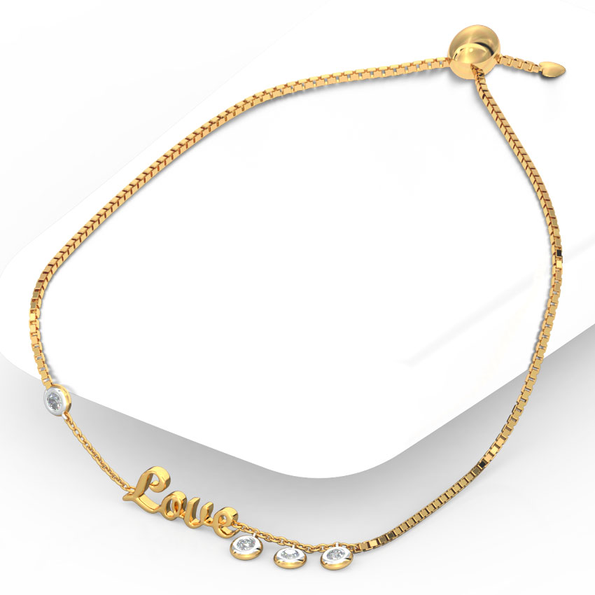 Love Diamond Adjustable Bracelet