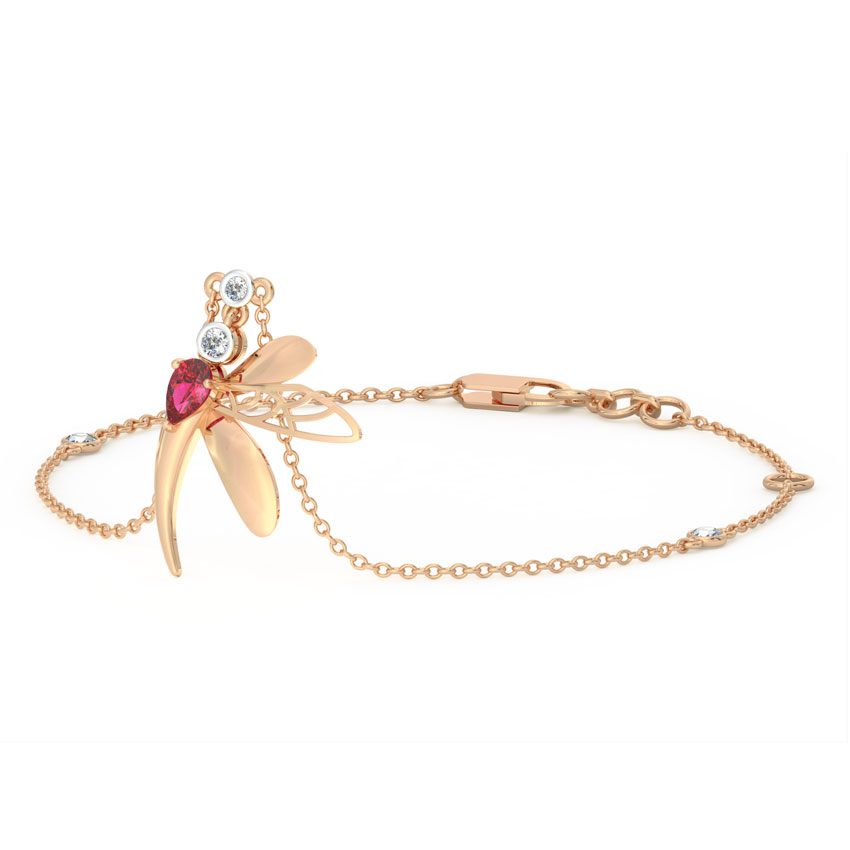 Pinion Dragonfly Gemstone Bracelet
