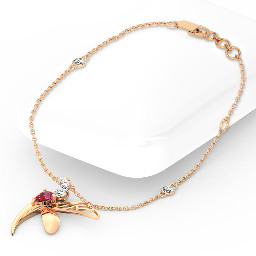 Pinion Dragonfly Gemstone Bracelet