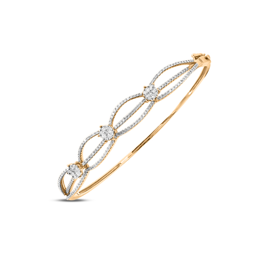 Diamond Bracelets 18 Karat Yellow Gold Gorgeous Sparkle Diamond Bracelet