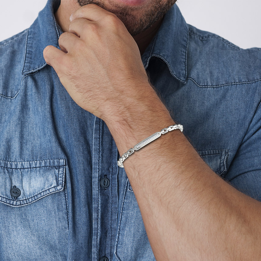 Daryl Platinum Men's Bracelet Daryl Platinum Men's Bracelet