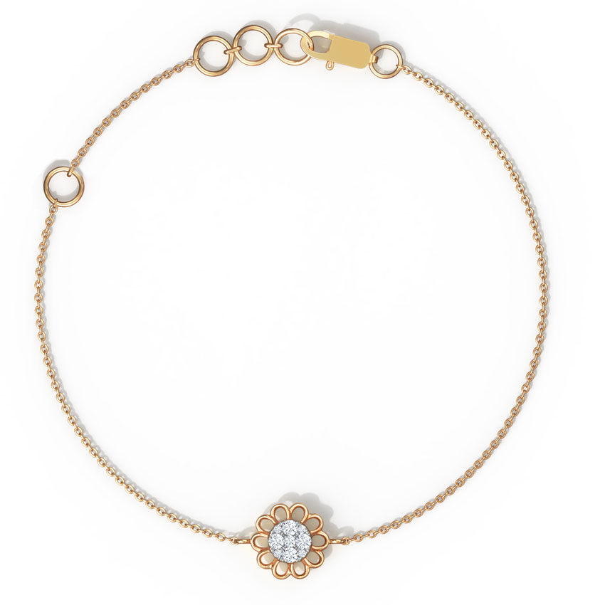 Dainty Blossom Diamond Bracelet