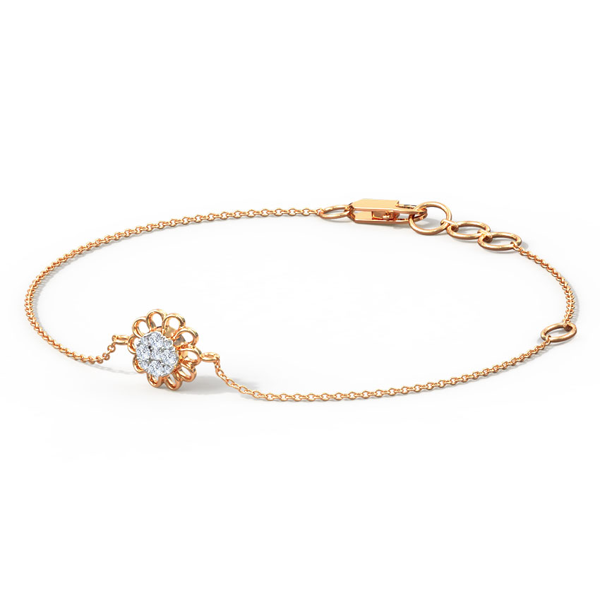 Dainty Blossom Diamond Bracelet