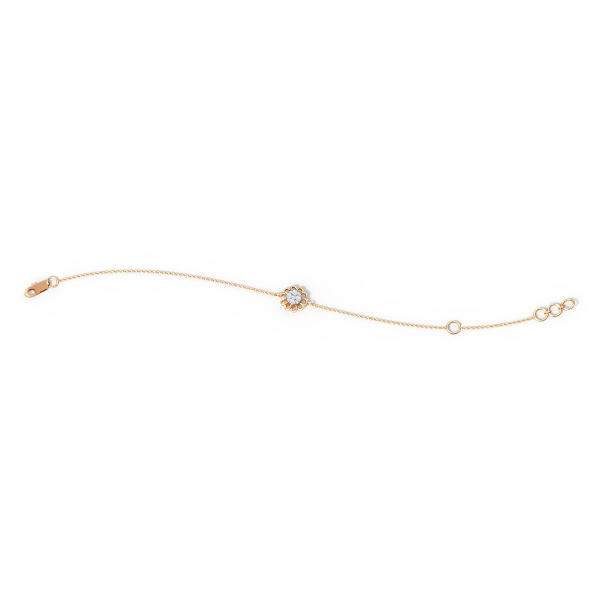 Dainty Blossom Diamond Bracelet