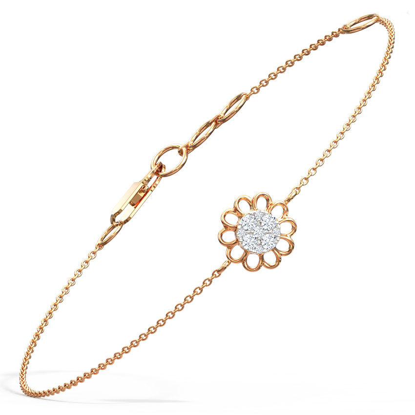 Dainty Blossom Diamond Bracelet