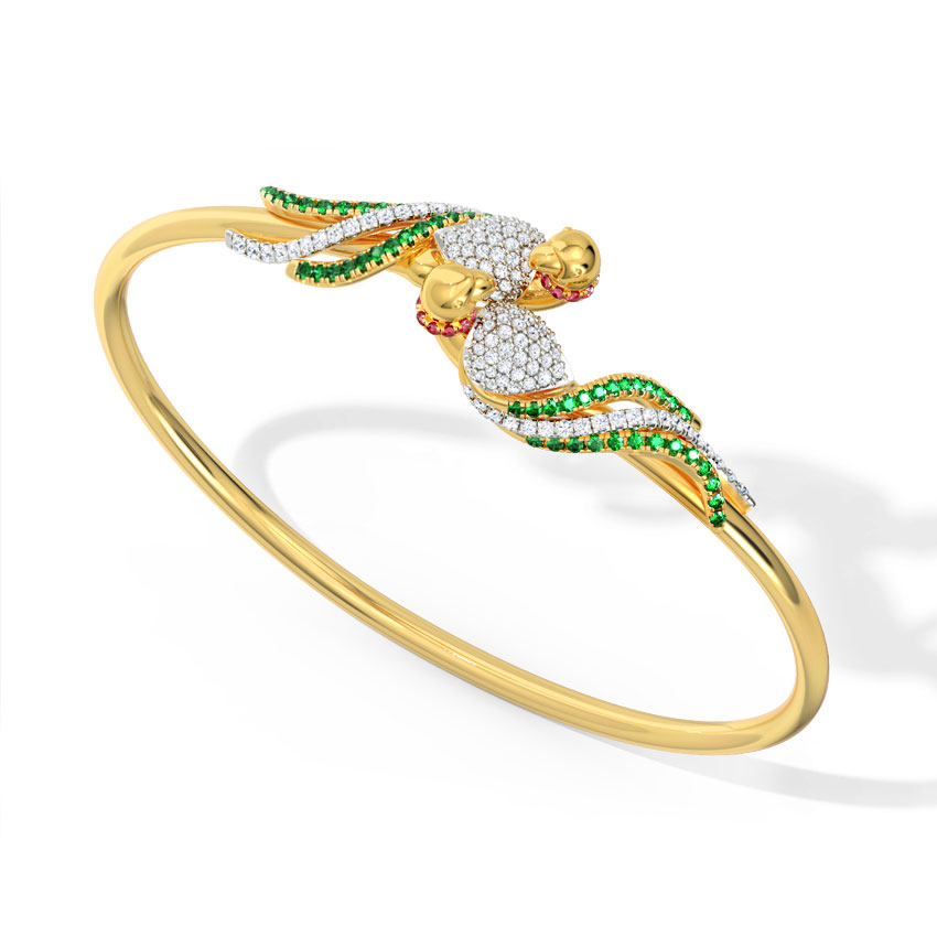 Magnificent Parrot Gemstone Bracelet