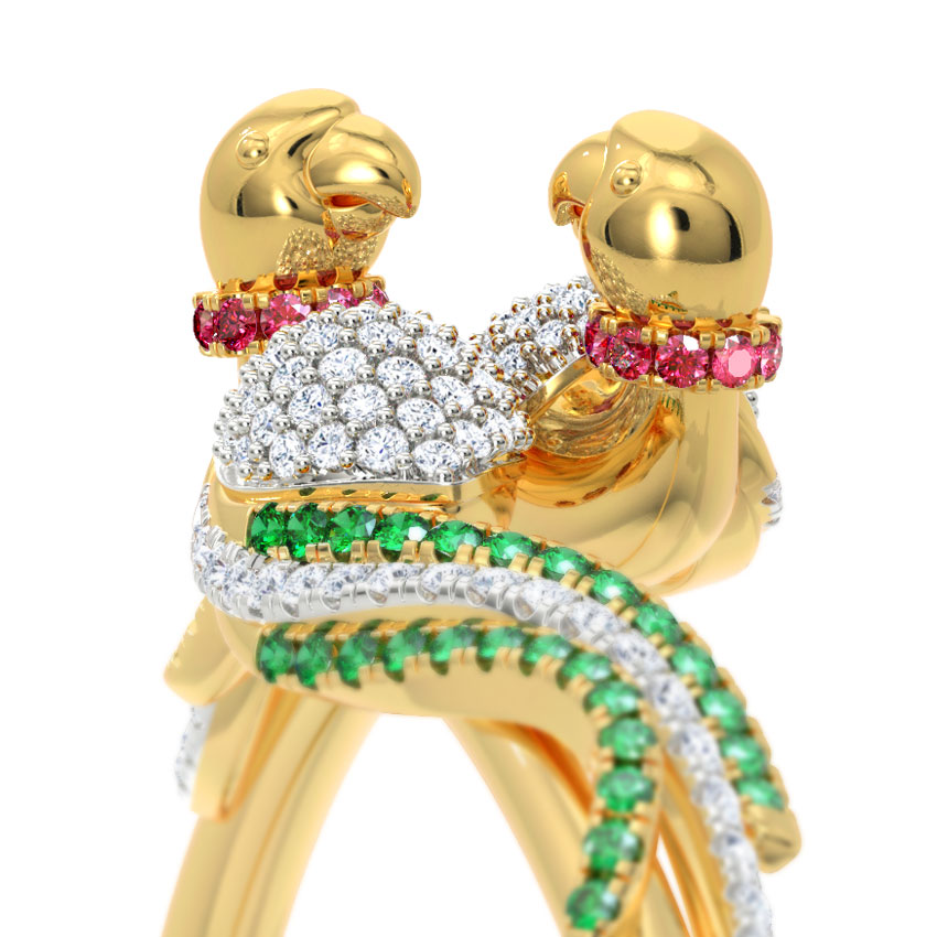 Magnificent Parrot Gemstone Bracelet