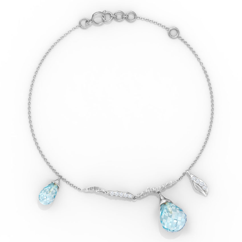 Charmed Dewdrops Gemstone Bracelet