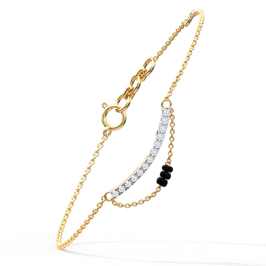 Arched Mangalsutra Bracelet