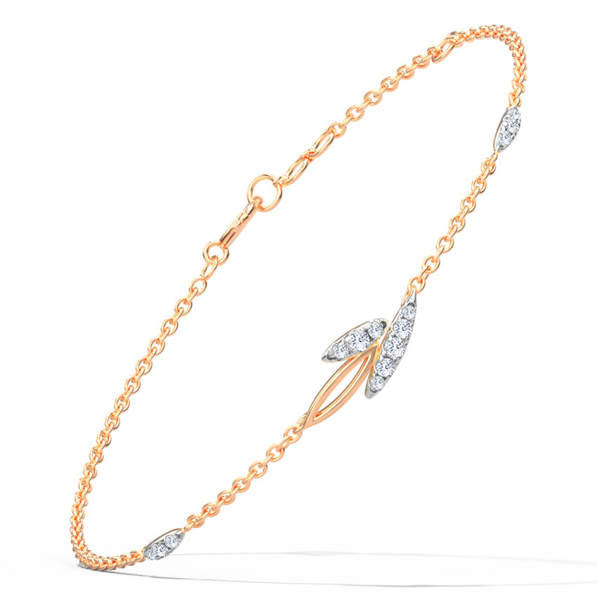 Diamond Bracelets 14 Karat Rose Gold Floria Bracelet