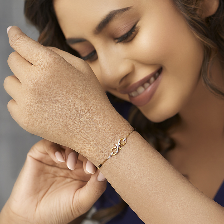 Sarah Diamond Mangalsutra Bracelet