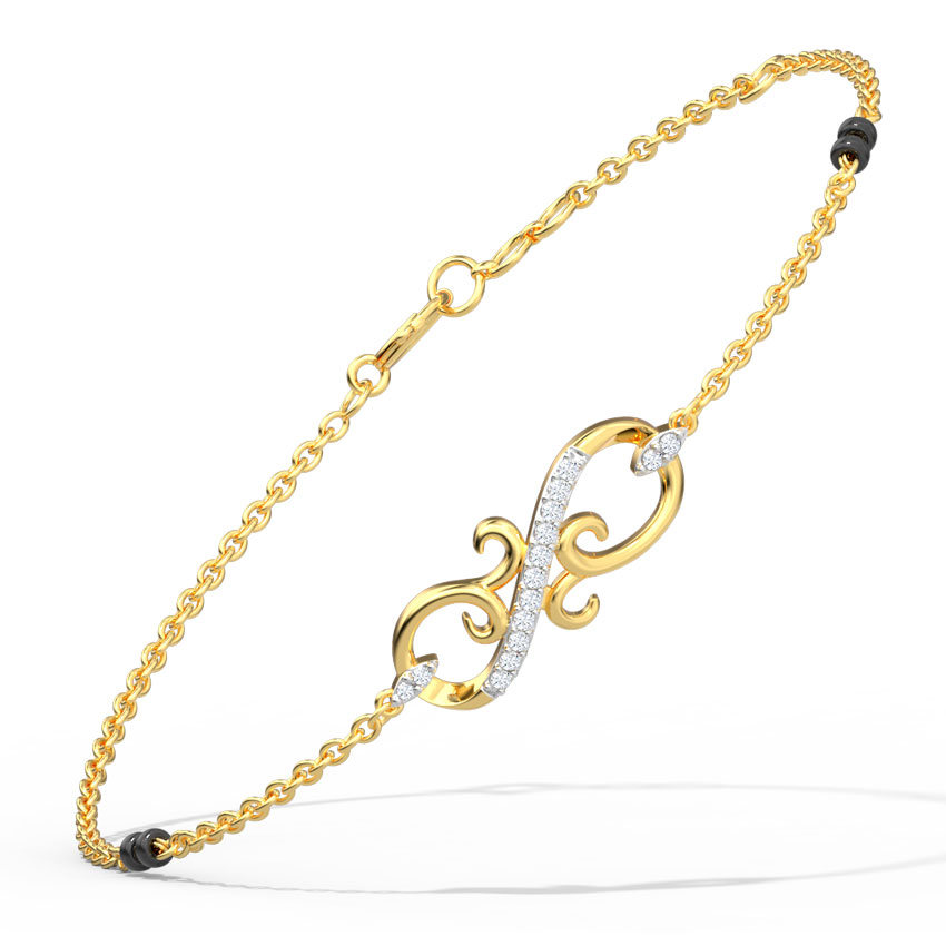 Sarah Diamond Mangalsutra Bracelet