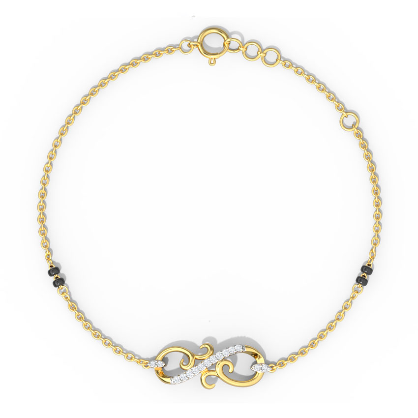 Sarah Diamond Mangalsutra Bracelet