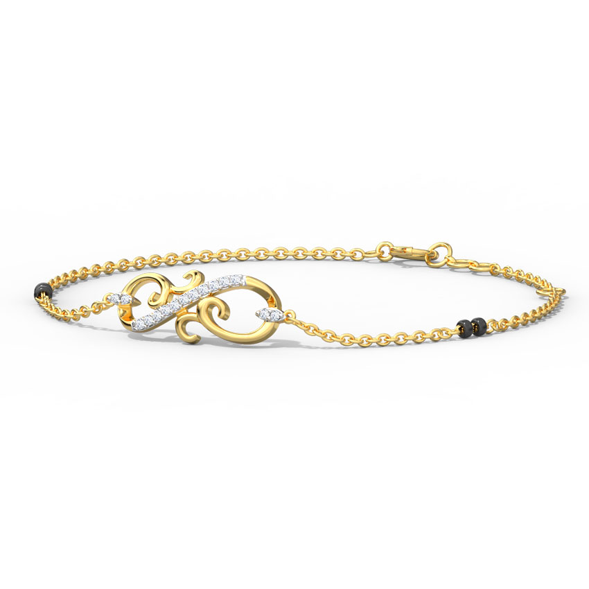 Sarah Diamond Mangalsutra Bracelet