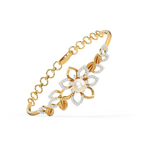 Enchanting Bloom Pearl Bracelet