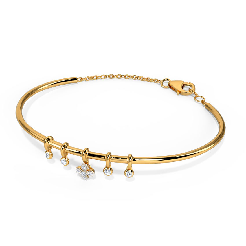 Floret Charm Diamond Bracelet