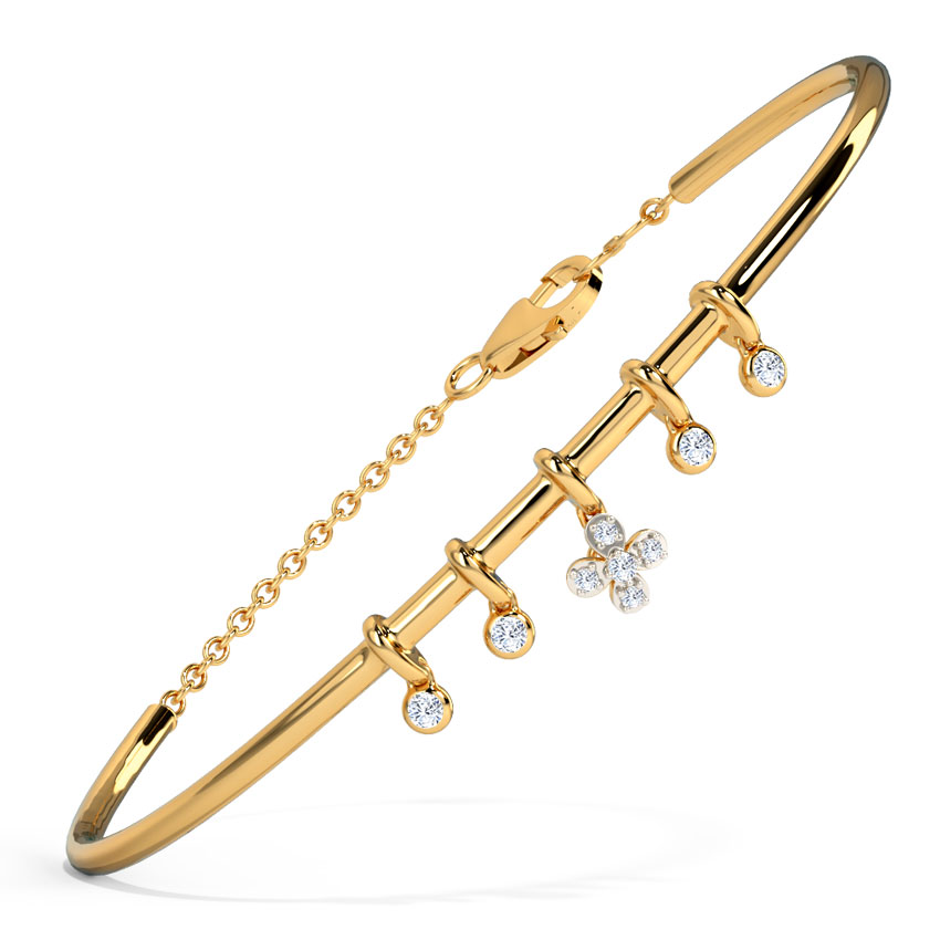 Floret Charm Diamond Bracelet